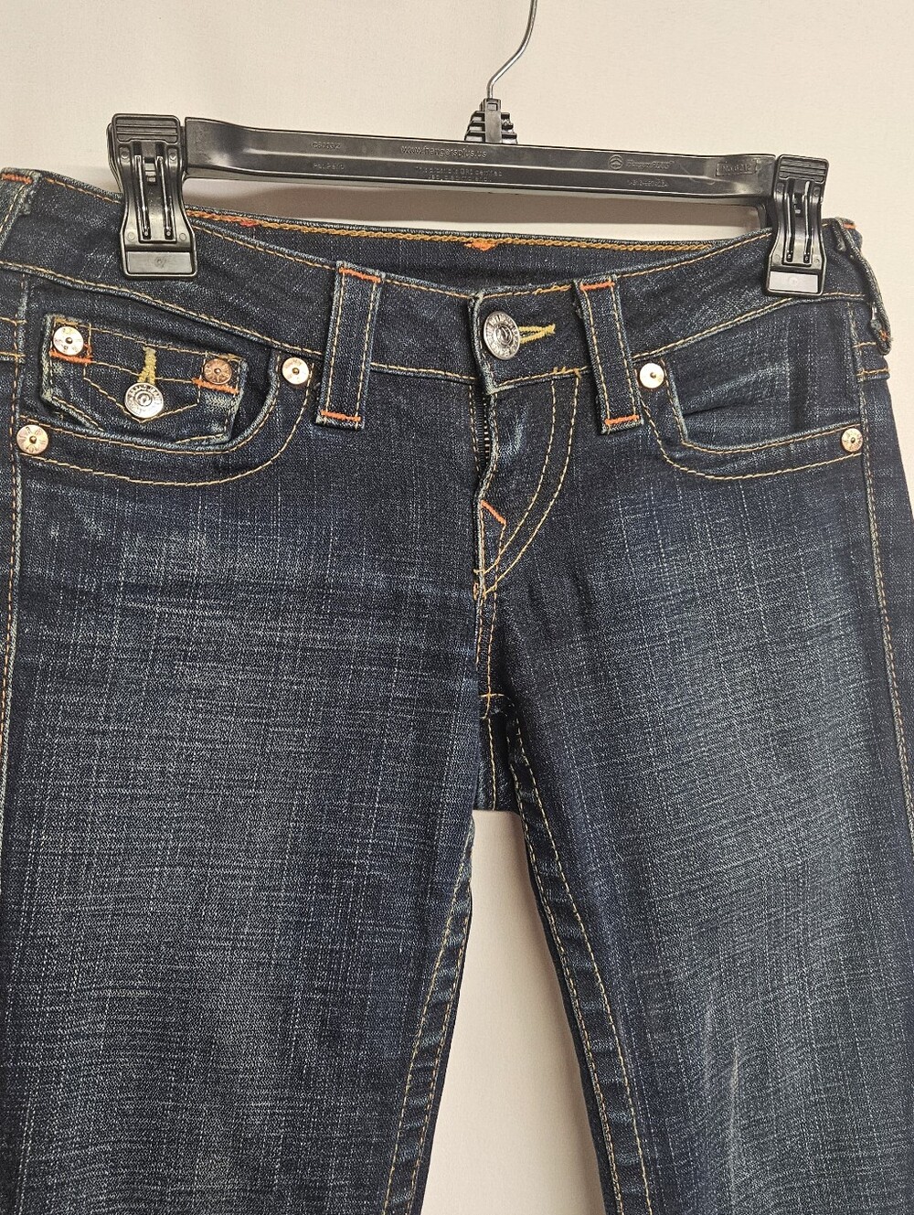 True Religion Women's Joey Boot Cut Jeans 26 Blue Medium Wash Low Rise